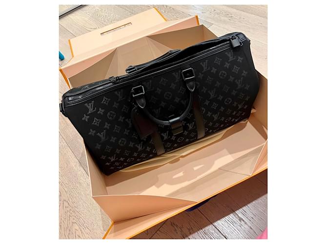 Keepall Louis Vuitton continua a fulminare virgil abloh Nero - vista 5
