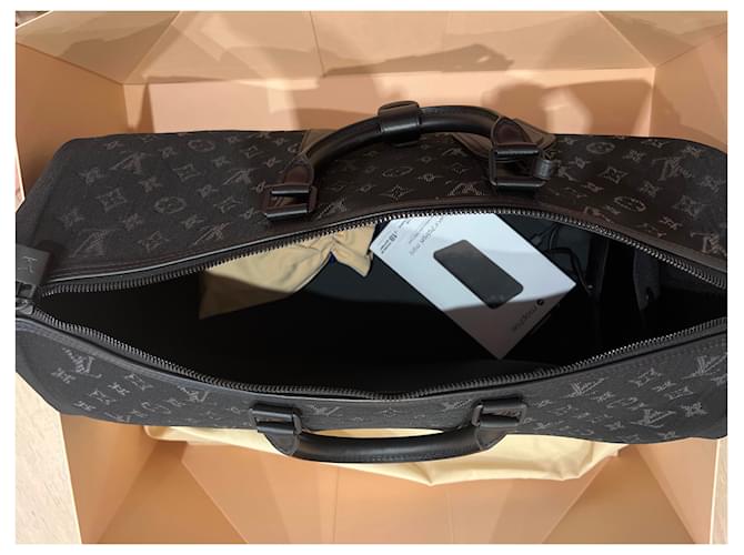 Keepall Louis Vuitton continua a fulminare virgil abloh Nero - vista 6