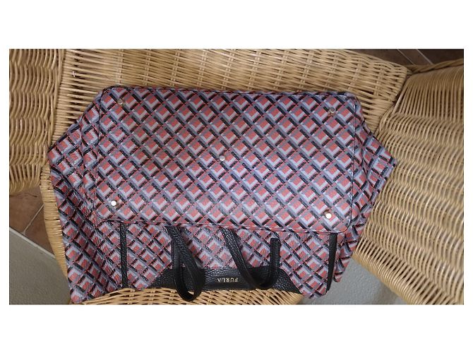 Borsa tote Furla in pelle rossa nera grigia e bianca Multicolore - vista 2