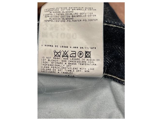 Vaqueros de denim Versace corte recto azul - vista 10
