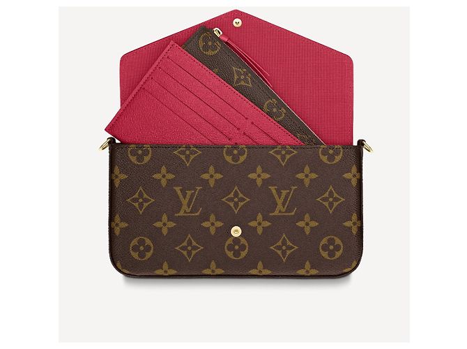 Louis Vuitton Tela LV Felicie Monogram Marrone - vista 2