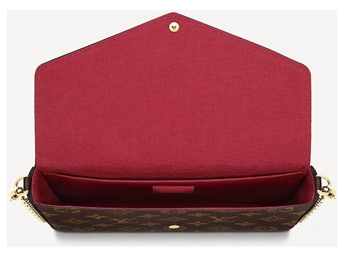 Louis Vuitton Tela LV Felicie Monogram Marrone - vista 3