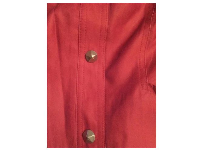 Completo Gonna Thierry Mugler Rosso Corallo Cotone - vista 3