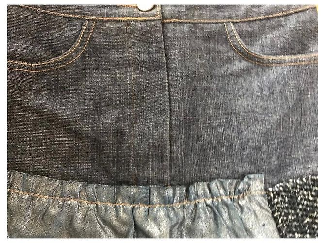 Falda acampanada Christian Lacroix Patchwork Denim Multicolor - vista 3