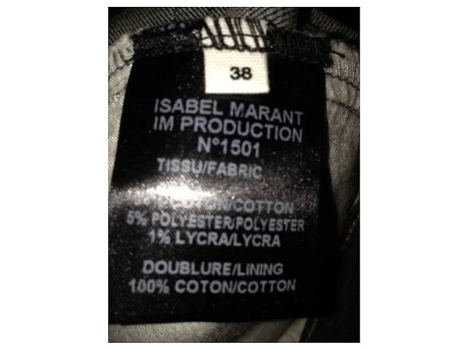 Jeans Patchwork Isabel Marant Etoile Blu - vista 4