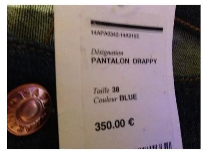 Jeans Patchwork Isabel Marant Etoile Blu - vista 5