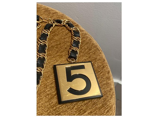 Chanel Coleccionista 1987 Negro Dorado - vista 2