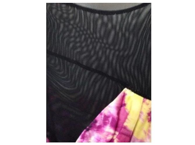 Abito Versus Versace in Viscosa Nero e Viola Multicolore - vista 4