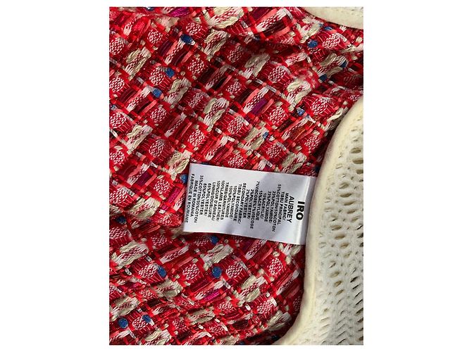 Giacca in tweed Iro rossa e beige Rosso - vista 5