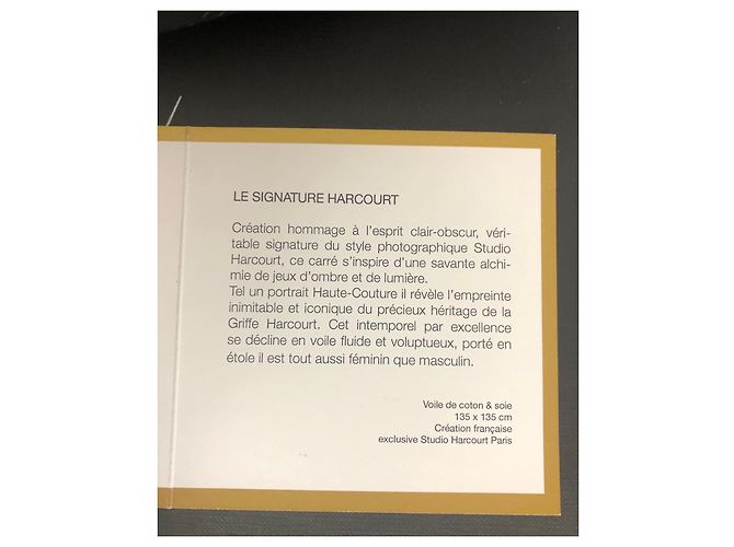 Autre Marque Lenço Harcourt de seda e algodão cinza - vista 3