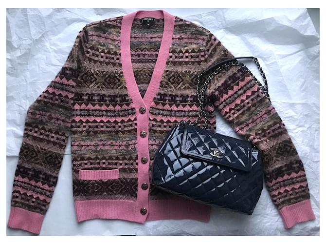 Chanel Paris-Rom Cardigan CC-Knöpfe Mehrfarben - Ansicht 18