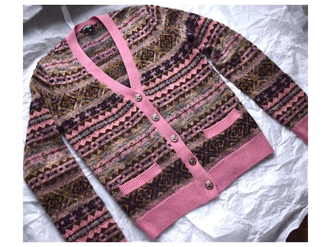 Chanel Paris-Rom Cardigan CC-Knöpfe Mehrfarben - Ansicht 4