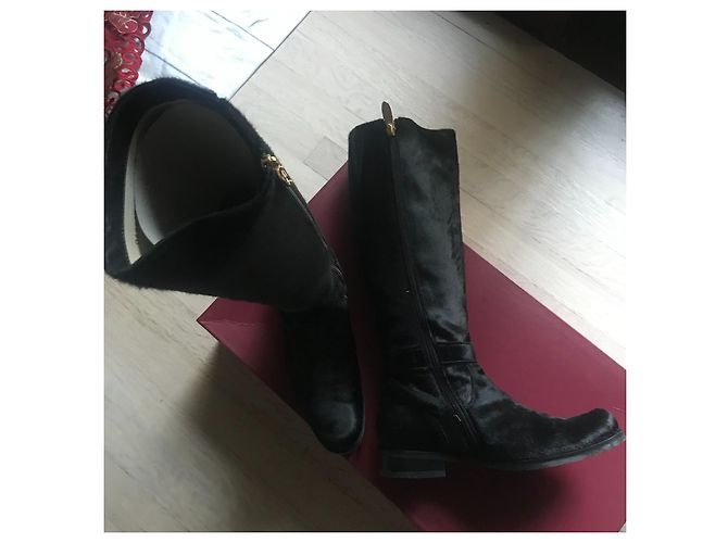 Autre Marque Botas Bandolino Tall Cavalino Nero negras 37 Negro - vista 2
