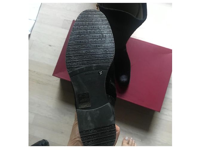 Autre Marque Botas Bandolino Tall Cavalino Nero negras 37 Negro - vista 5