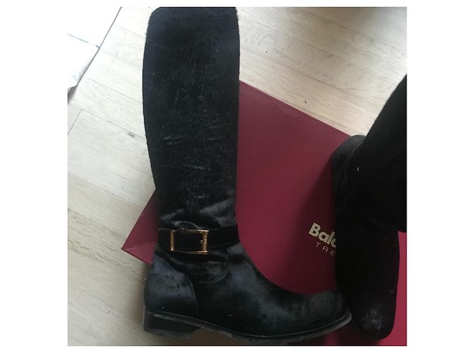 Autre Marque Botas Bandolino Tall Cavalino Nero negras 37 Negro - vista 6