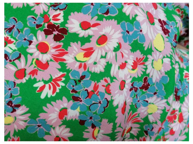 Zara Langes Kleid mit Blumenmuster aus Viskose Mehrfarben - Ansicht 3