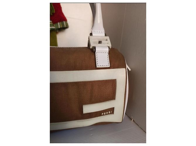Fendi mini bag borsa a mano Bianco Beige - vista 10