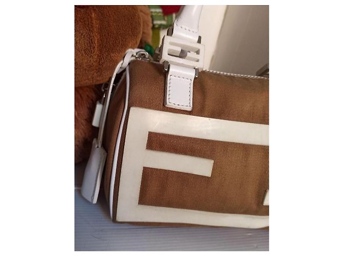 Fendi mini bag borsa a mano Bianco Beige - vista 11
