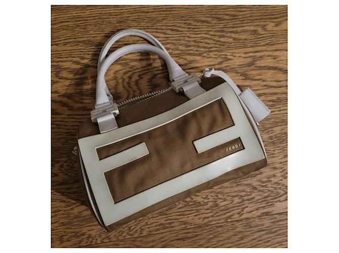 Fendi mini bag borsa a mano Bianco Beige - vista 2