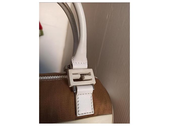 Fendi mini bag borsa a mano Bianco Beige - vista 9
