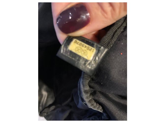 Borsa a tracolla Chanel nera in poliuretano Nero - vista 9