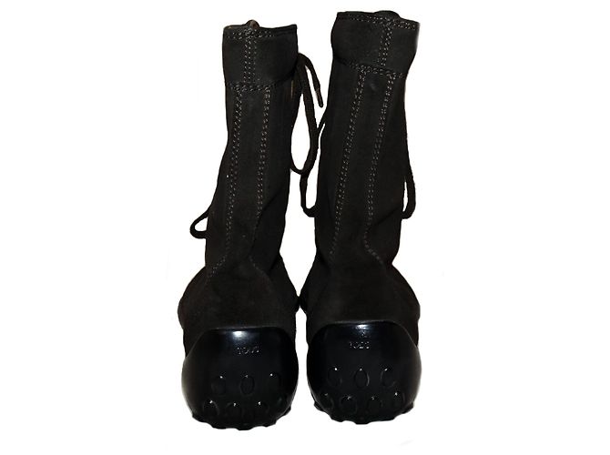BOTINES TOD'S MUJER GOMMINO ANTE Castaño - vista 5