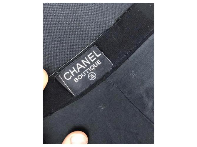 Falda Chanel de lana negra Negro - vista 2