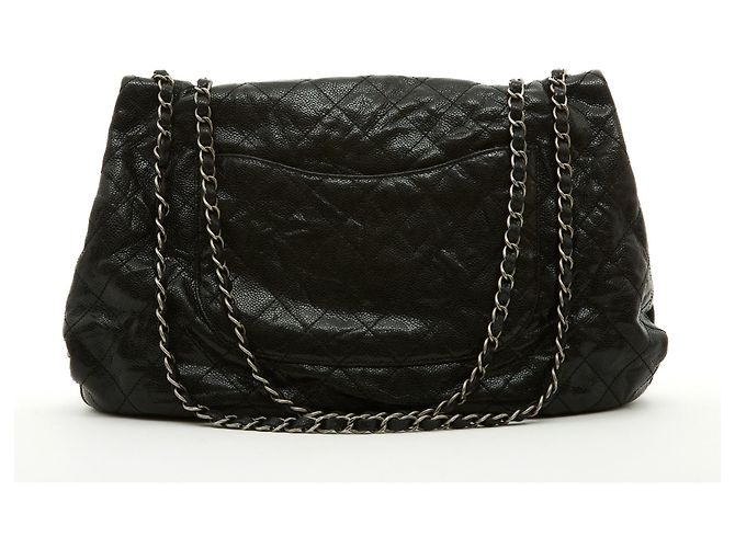 Timeless Chanel CAVIAR MACIO CLÁSSICO MAXI Preto - vista 3