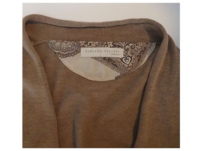 Fabiana Filippi Strickjacke Beige Baumwolle - Ansicht 5