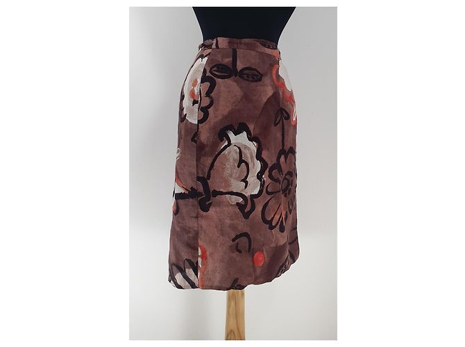 Max Mara Leinenrock Mehrfarben - Ansicht 2