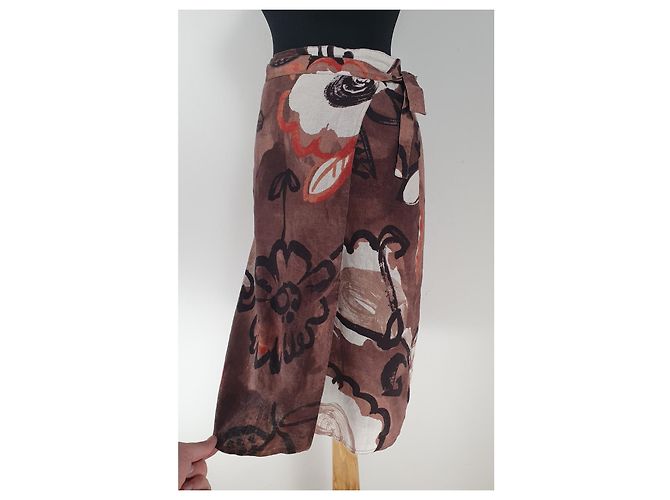Max Mara Leinenrock Mehrfarben - Ansicht 3