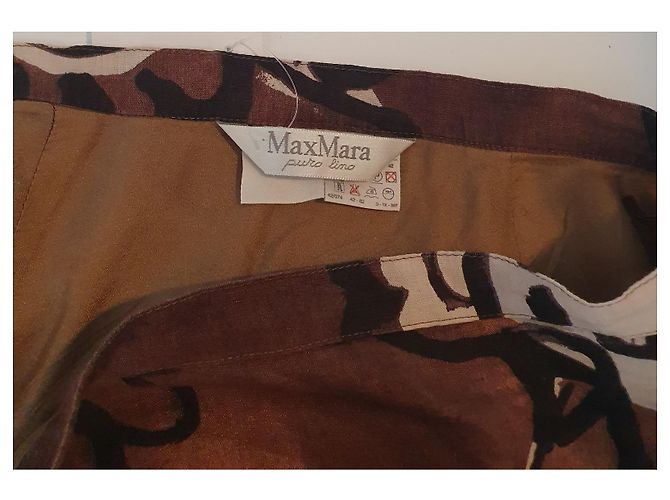 Max Mara Leinenrock Mehrfarben - Ansicht 5