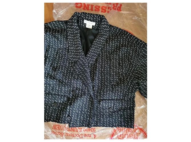 Karl Lagerfeld Short Wool Jacket Mustard Size 40 - view 2