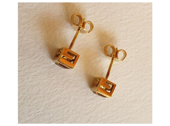 Gucci G Cubo in oro giallo 750 e citrini D'oro - vista 6