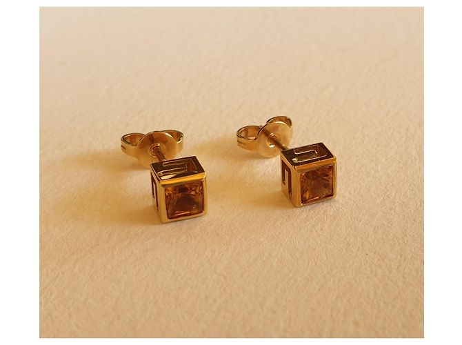 Gucci G Cubo in oro giallo 750 e citrini D'oro - vista 7