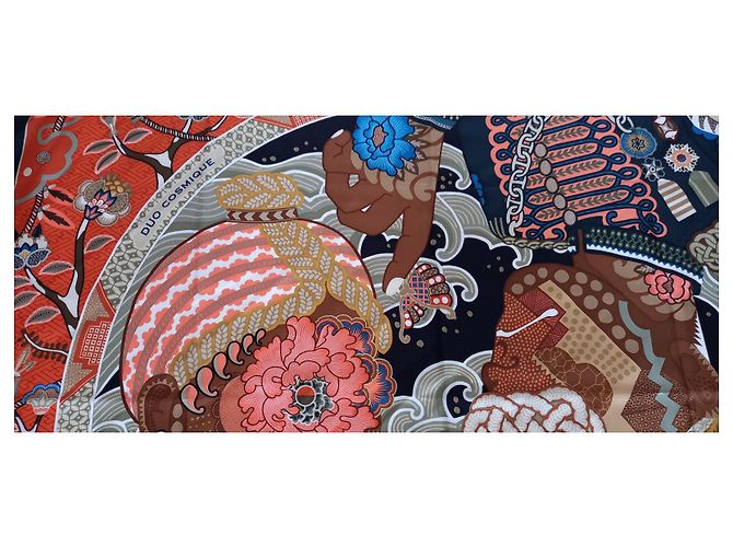 Hermès carré 90 duo cosmico Multicolore - vista 3