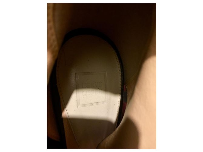 Herve Leger sexy High Heels aus schwarzem Leder - Ansicht 2