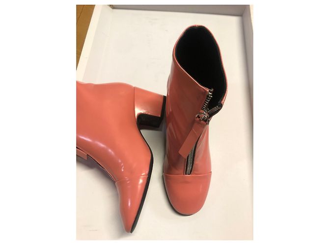 Bimba & Lola Botines de charol coral - vista 4
