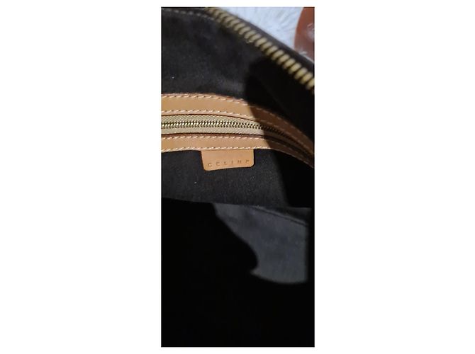 Borsa Céline Marrone Monogramma Tela Rivestita - vista 6