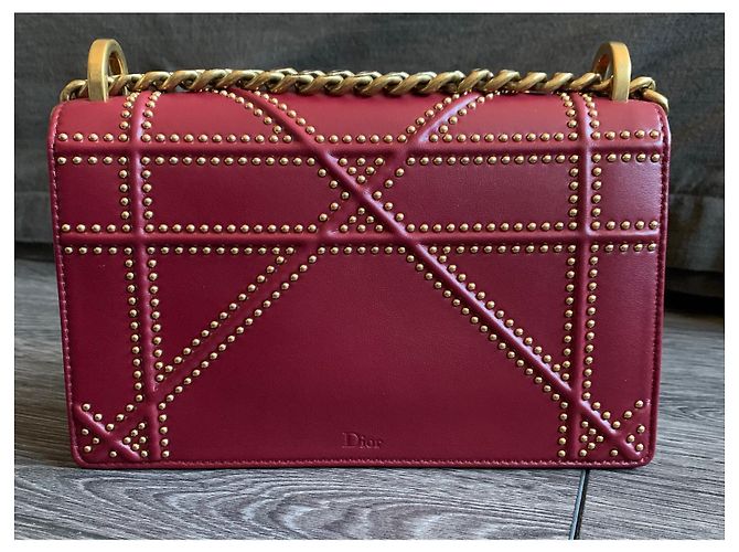 Borsa a tracolla Dior Diorama in pelle rossa Rosso - vista 2