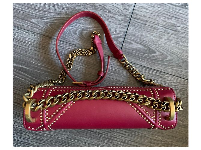 Borsa a tracolla Dior Diorama in pelle rossa Rosso - vista 4