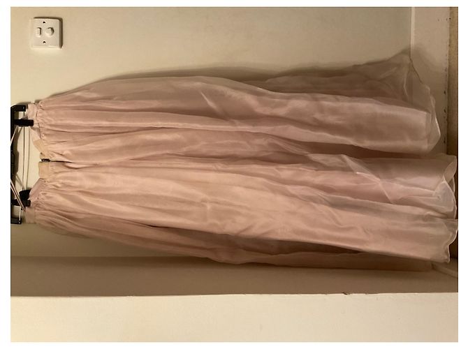 Alice + Olivia Falda larga Alice & Olivia Abel Seda-Organza Rosa - vista 2