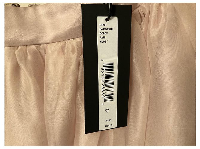 Alice + Olivia Falda larga Alice & Olivia Abel Seda-Organza Rosa - vista 3