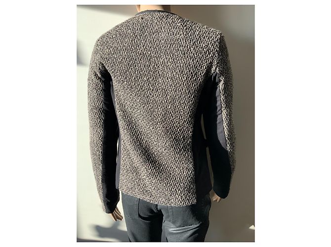 Abrigo Twin Set Marrón Negro Poliéster M Castaño - vista 2