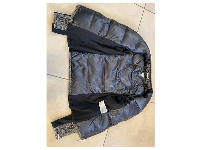 Abrigo Twin Set Marrón Negro Poliéster M Castaño - vista 4