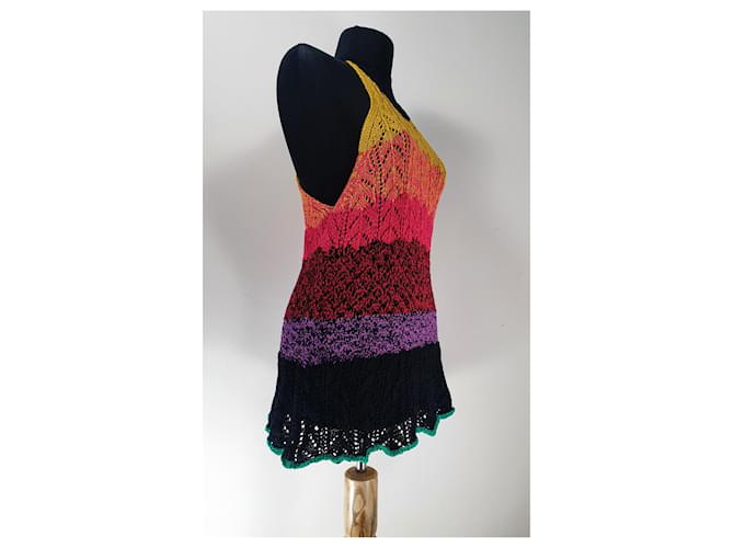 Vanessa Bruno Tank Top Strickware Baumwolle Mehrfarben - Ansicht 3