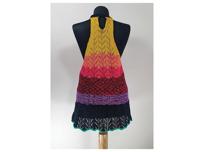Vanessa Bruno Tank Top Strickware Baumwolle Mehrfarben - Ansicht 4