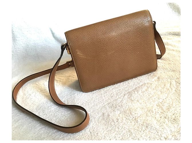 Céline Handtasche aus Leder Hellbraun - Ansicht 4