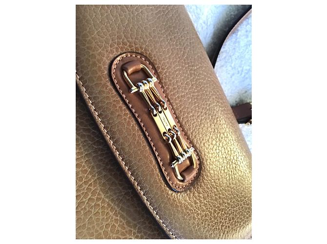 Céline Handtasche aus Leder Hellbraun - Ansicht 5