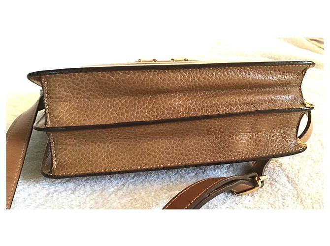 Céline Handtasche aus Leder Hellbraun - Ansicht 7
